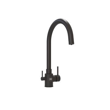 Kit Grifería Bicomando PSA Nero- Unidades Bajo Mesada